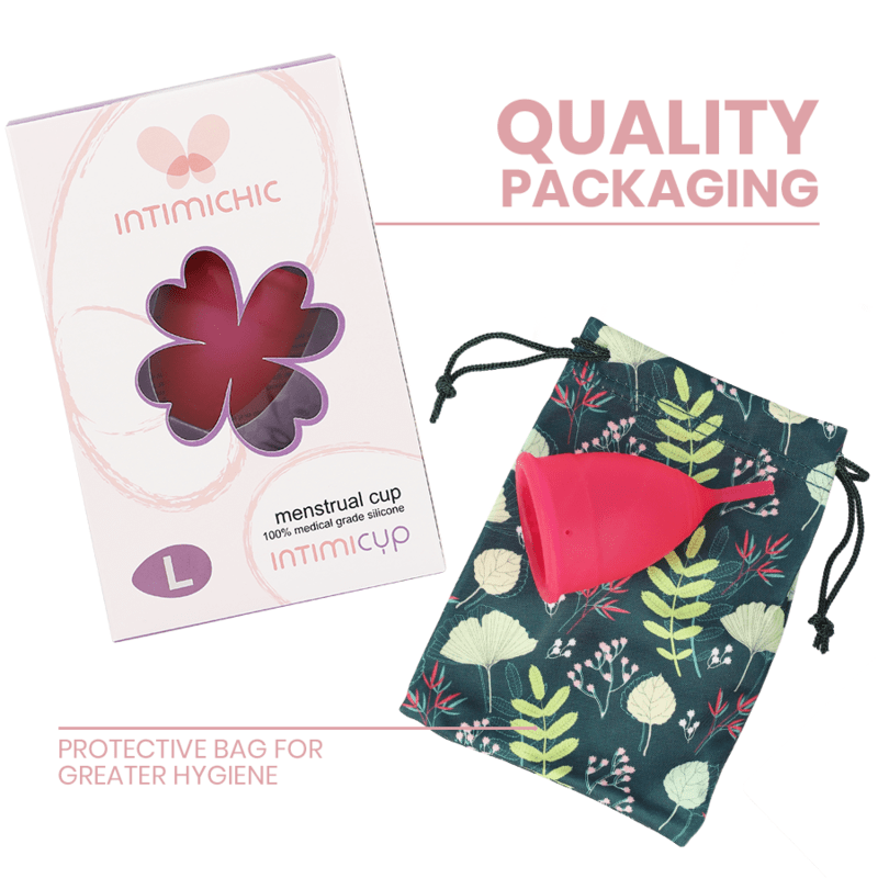INTIMICHIC - COPPA MESTRUALE IN SILICONE GRADO MEDICO - TAGLIA L - INTIMICHIC - Intimo per le occasioni speciali | The Game Lingerie