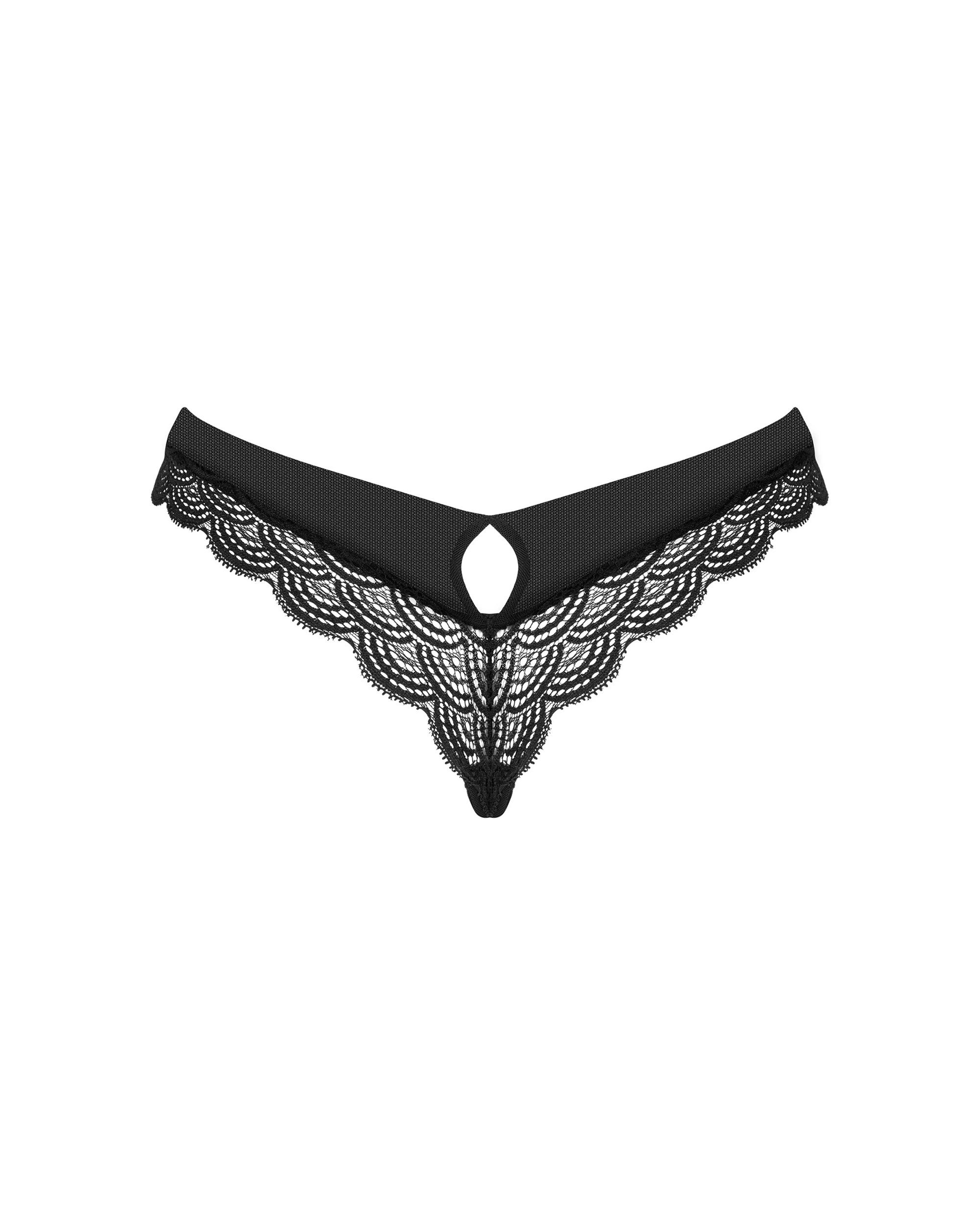Culotte Sexy in Pizzo e Tessuto Liscio Chemeris | Obsessive 191789