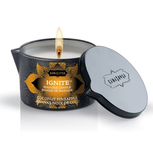 KAMASUTRA - CANDELA DA MASSAGGIO COCCO E ANANAS 170GR - KAMASUTRA COSMETICS - Intimo per le occasioni speciali | The Game Lingerie