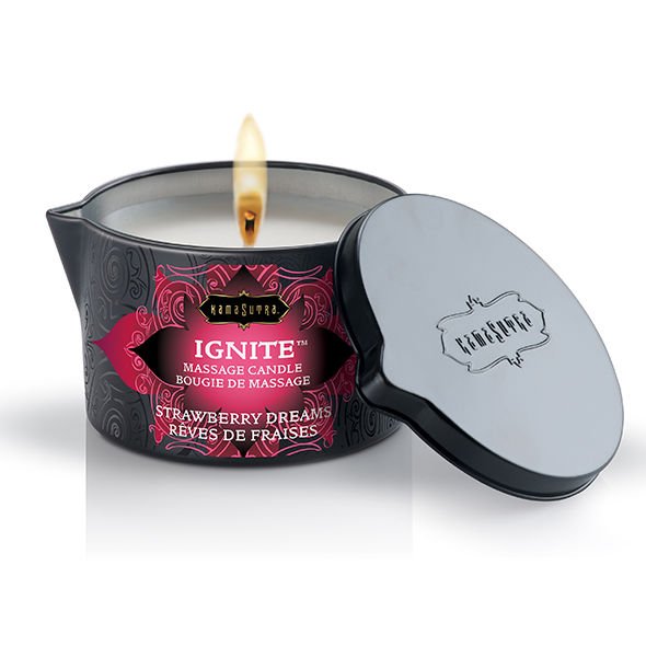 KAMASUTRA - CANDELA DA MASSAGGIO STRAWBERRY DREAMS 170 GR - KAMASUTRA COSMETICS - Intimo per le occasioni speciali | The Game Lingerie
