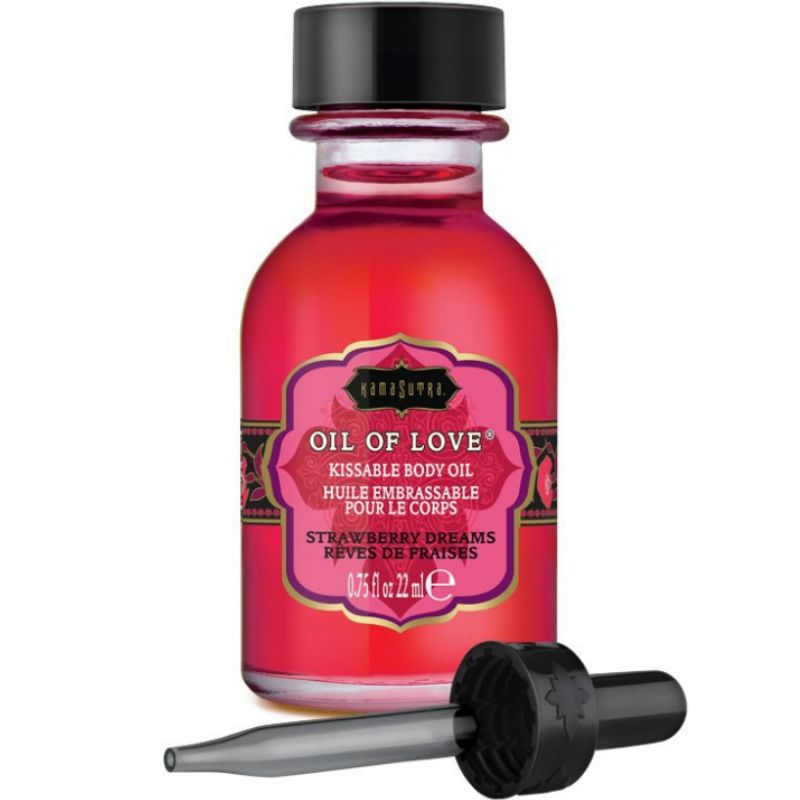 KAMASUTRA - OLIO ALIMENTAREFRAGOLE 22 ML - KAMASUTRA COSMETICS - Intimo per le occasioni speciali | The Game Lingerie