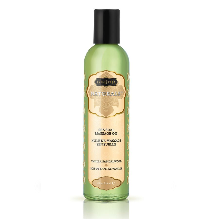 KAMASUTRA - OLIO DA MASSAGGIO ALLA VANIGLIA CON LEGNO DI SANDALO 236ML - KAMASUTRA COSMETICS - Intimo per le occasioni speciali | The Game Lingerie