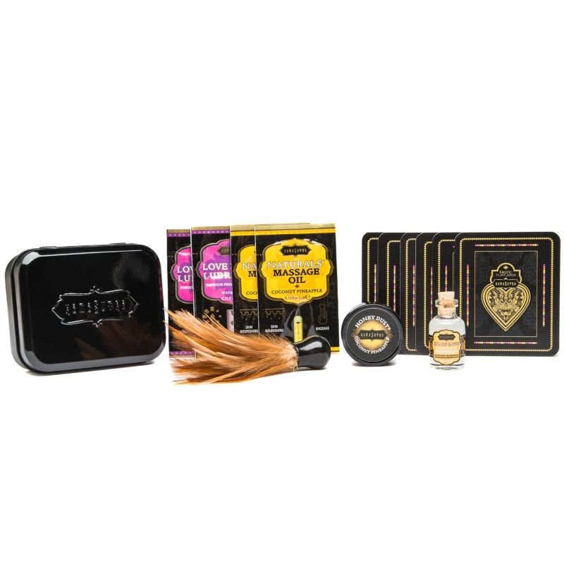 KAMASUTRA - WEEKENDER TIN KIT COCCO E ANANAS - KAMASUTRA COSMETICS - Intimo per le occasioni speciali | The Game Lingerie