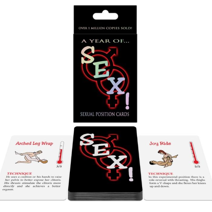 KHEPER GAMES - CARTE DI POSIZIONE SESSUALE UN ANNO DI...SESSO! - KHEPER GAMES - Intimo per le occasioni speciali | The Game Lingerie