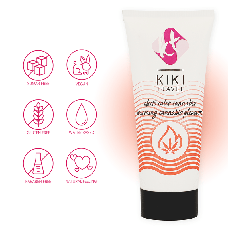 KIKÍ TRAVEL - CANNABIS LUBRIFICANTE EFFETTO CALDO 50 ML - KIKÍ TRAVEL - Intimo per le occasioni speciali | The Game Lingerie