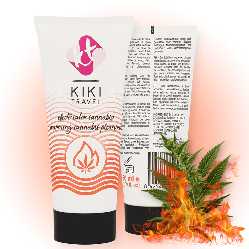 KIKÍ TRAVEL - CANNABIS LUBRIFICANTE EFFETTO CALDO 50 ML - KIKÍ TRAVEL - Intimo per le occasioni speciali | The Game Lingerie