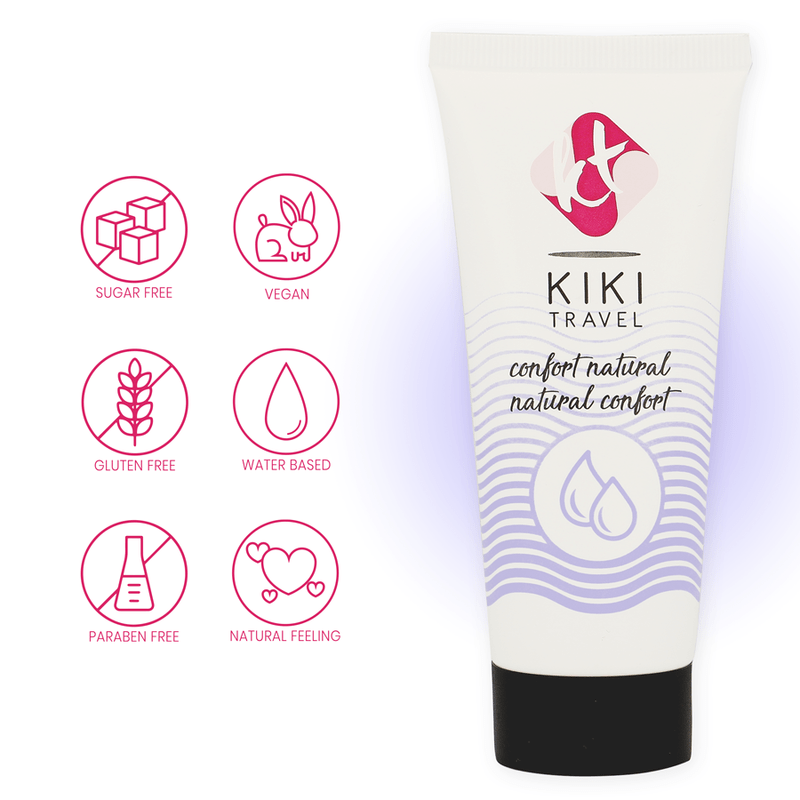KIKÍ TRAVEL - CONFORT LUBRIFICANTE NATURALE 50 ML - KIKÍ TRAVEL - Intimo per le occasioni speciali | The Game Lingerie