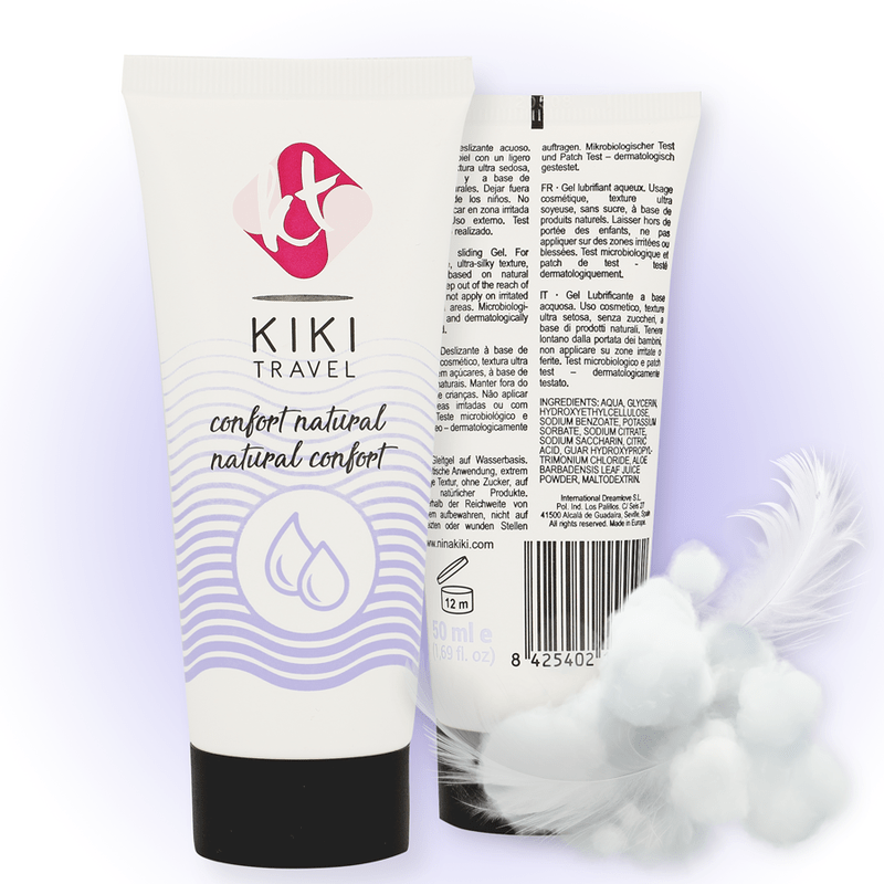 KIKÍ TRAVEL - CONFORT LUBRIFICANTE NATURALE 50 ML - KIKÍ TRAVEL - Intimo per le occasioni speciali | The Game Lingerie