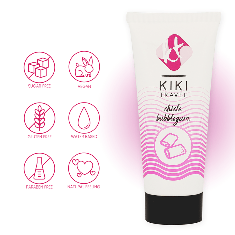 KIKÍ TRAVEL - FRAGOLA GUM LUBRIFICANTE 50 ML - KIKÍ TRAVEL - Intimo per le occasioni speciali | The Game Lingerie