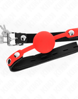 KINK - BALLA IN SILICONE 4 CM CON SERRATURA 60 x 2 CM - KINK COLLAR & GAG - Intimo per le occasioni speciali | The Game Lingerie