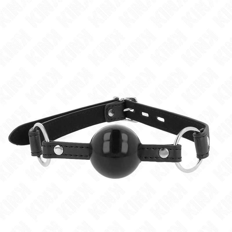 KINK - BALLA IN TPE 4 CM CON SERRATURA NERA 60 x 2 CM - KINK COLLAR & GAG - Intimo per le occasioni speciali | The Game Lingerie