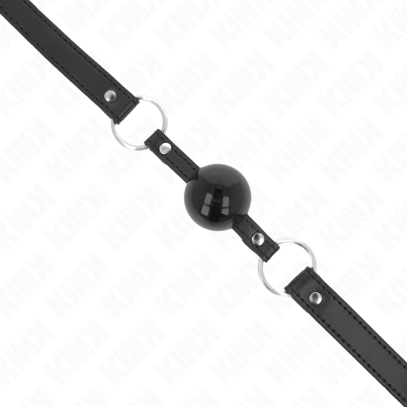 KINK - BALLA IN TPE 4 CM CON SERRATURA NERA 60 x 2 CM - KINK COLLAR & GAG - Intimo per le occasioni speciali | The Game Lingerie