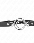 KINK - BAVAGLIO CON O - RING MULTIPLI 5 CM NERO 63 X 2,5 CM - KINK COLLAR & GAG - Intimo per le occasioni speciali | The Game Lingerie