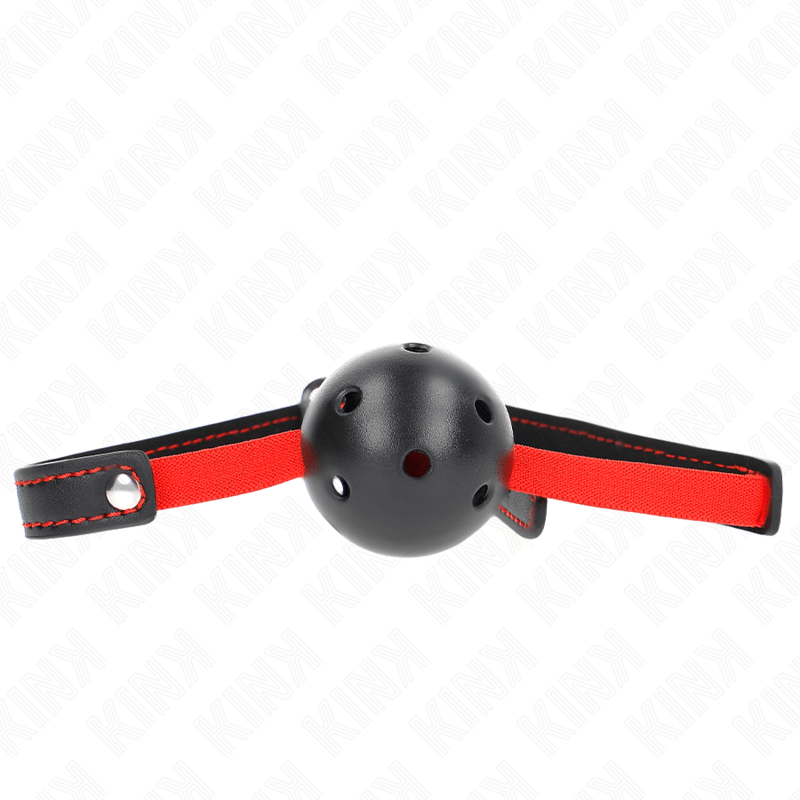 KINK - BAVAGLIO HOLLOW HARD BOCCA 4,5 CM CON CINTURA ELASTICA 56 x 1,5 CM - KINK COLLAR & GAG - Intimo per le occasioni speciali | The Game Lingerie