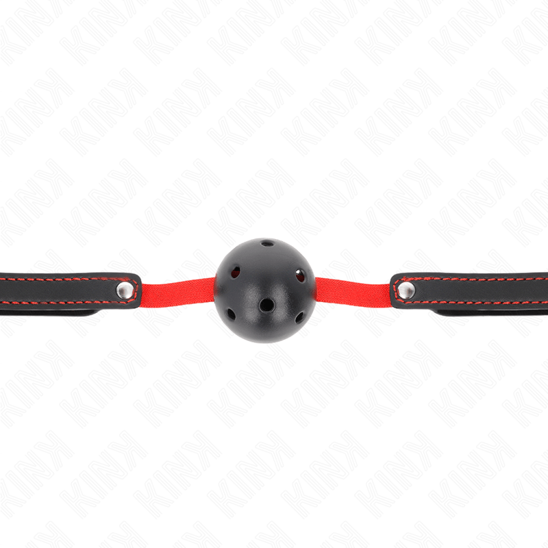 KINK - BAVAGLIO HOLLOW HARD BOCCA 4,5 CM CON CINTURA ELASTICA 56 x 1,5 CM - KINK COLLAR & GAG - Intimo per le occasioni speciali | The Game Lingerie