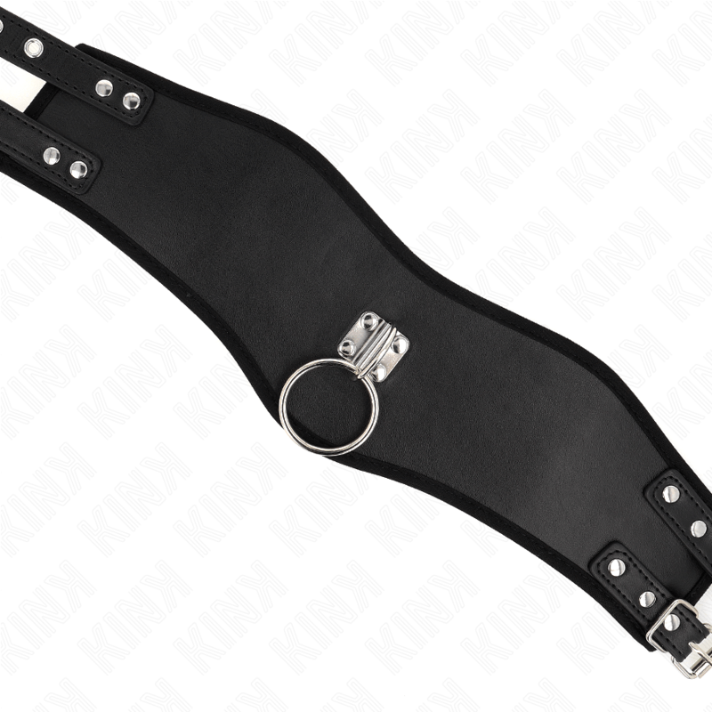 KINK - COLLANA 65 CM CON CINTURINO LARGO REGOLABILE 40 - 55 CM X 10 CM - KINK COLLAR & GAG - Intimo per le occasioni speciali | The Game Lingerie