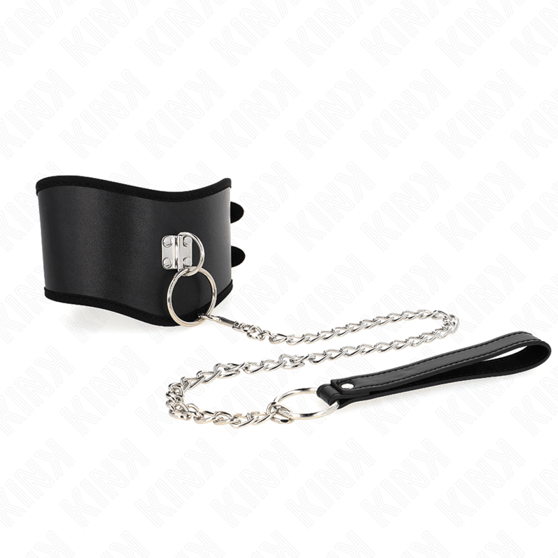 KINK - COLLANA 65 CM CON CINTURINO LARGO REGOLABILE 40 - 55 CM X 10 CM - KINK COLLAR & GAG - Intimo per le occasioni speciali | The Game Lingerie