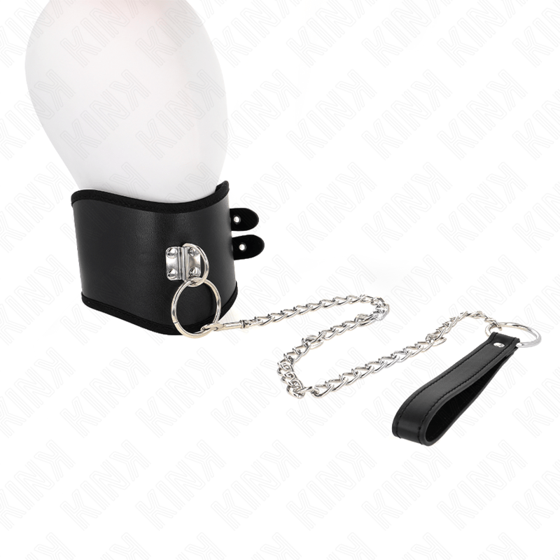 KINK - COLLANA 65 CM CON CINTURINO LARGO REGOLABILE 40 - 55 CM X 10 CM - KINK COLLAR & GAG - Intimo per le occasioni speciali | The Game Lingerie