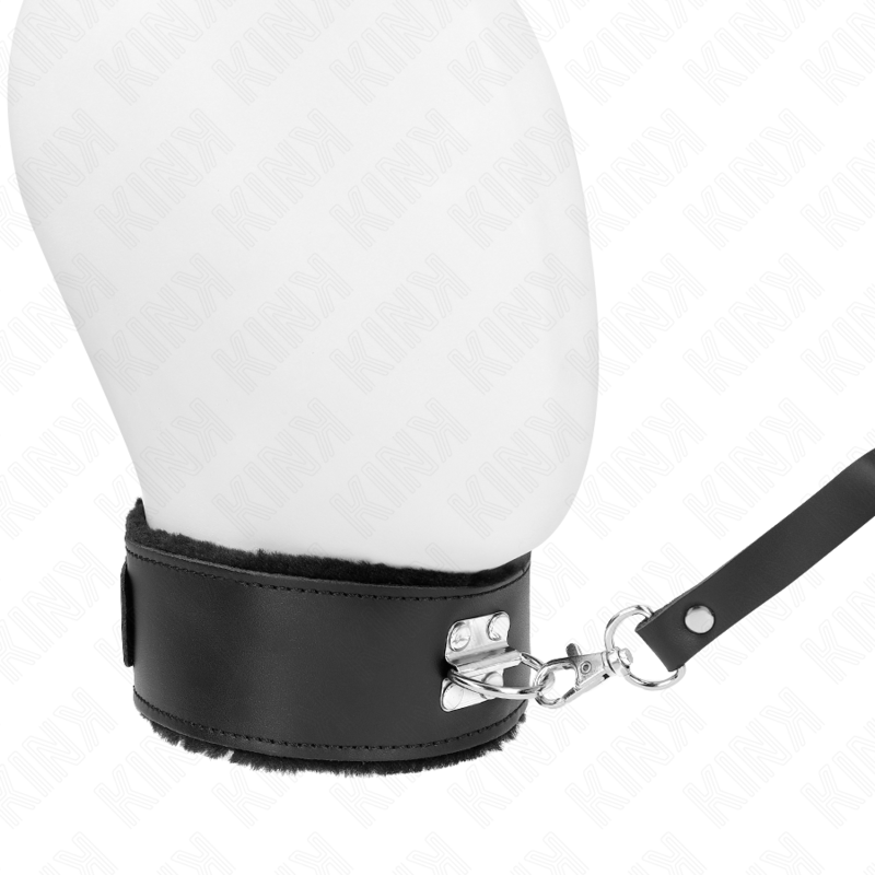 KINK - COLLANA CON CINTURA 116 CM CON CINTURINO IN PELLE NERA REGOLABILE 40 - 48 CM X 6 CM - KINK COLLAR & GAG - Intimo per le occasioni speciali | The Game Lingerie