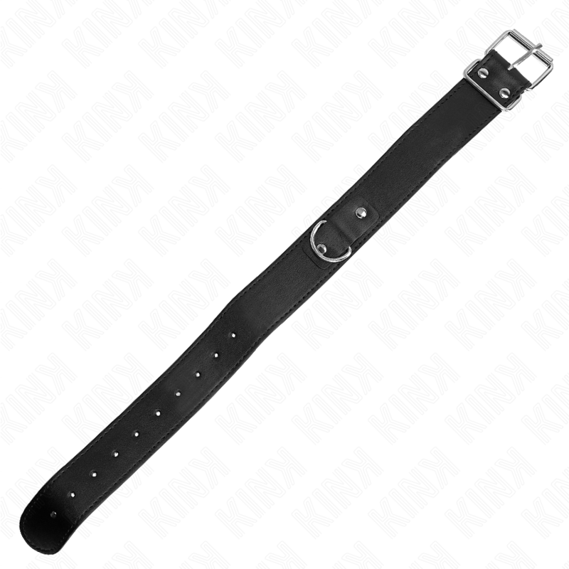 KINK - COLLANA CON CINTURA 116 CM NERO CINTURINO REGOLABILE 32 - 50 CM X 8 CM - KINK COLLAR & GAG - Intimo per le occasioni speciali | The Game Lingerie