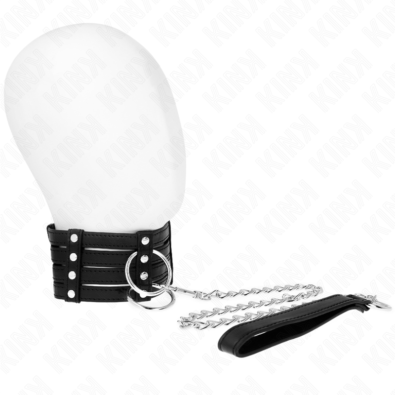 KINK - COLLANA CON CINTURA 65 CM STILE SUB REGOLABILE 35 - 51 CM X 7 CM - KINK COLLAR & GAG - Intimo per le occasioni speciali | The Game Lingerie