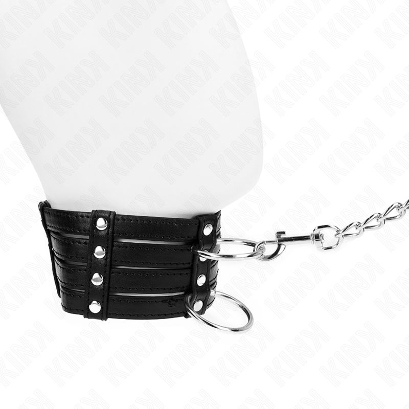 KINK - COLLANA CON CINTURA 65 CM STILE SUB REGOLABILE 35 - 51 CM X 7 CM - KINK COLLAR & GAG - Intimo per le occasioni speciali | The Game Lingerie