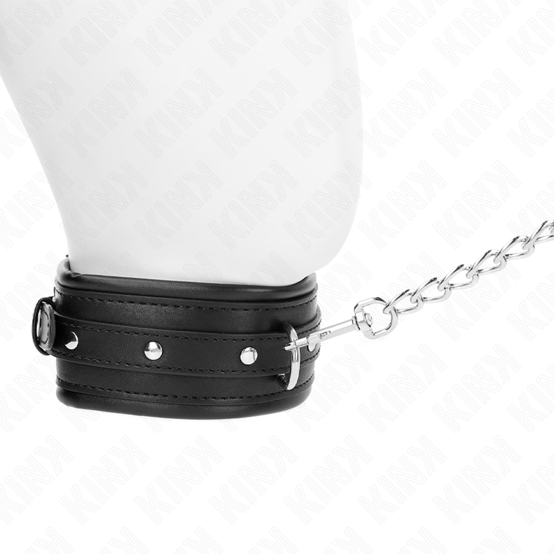 KINK - COLLANA CON CINTURINO CON FIBBIA LUCIDA 65 CM 48.5 CM X 5.3 CM - KINK COLLAR & GAG - Intimo per le occasioni speciali | The Game Lingerie