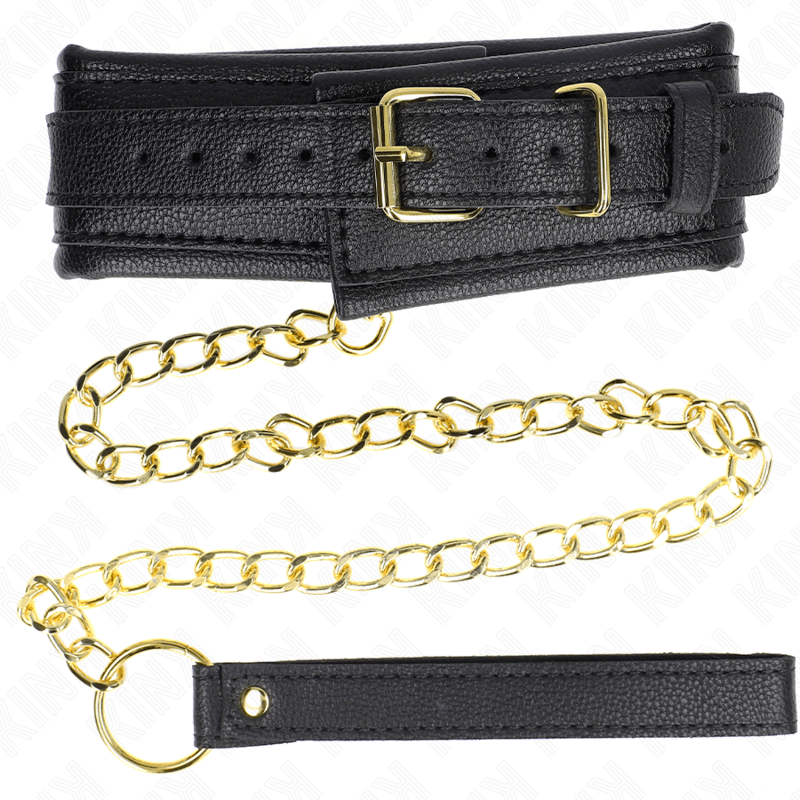 KINK - COLLANA CON CINTURINO IN SIMILPELLE SPUGNA MODELLO 1 REGOLABILE 37 - 54 CM X 3 CM - KINK COLLAR & GAG - Intimo per le occasioni speciali | The Game Lingerie
