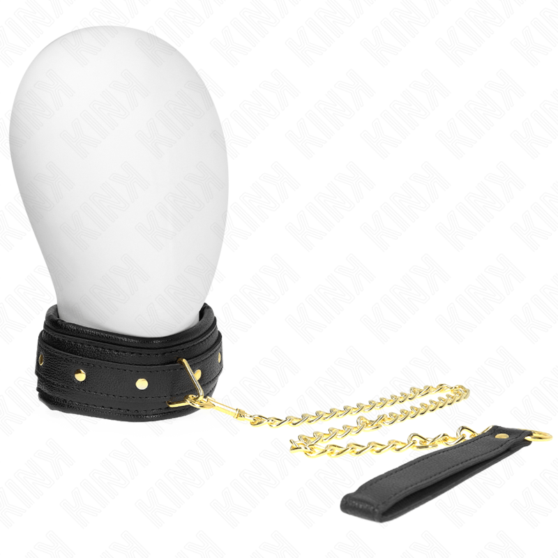 KINK - COLLANA CON CINTURINO IN SIMILPELLE SPUGNA MODELLO 1 REGOLABILE 37 - 54 CM X 3 CM - KINK COLLAR & GAG - Intimo per le occasioni speciali | The Game Lingerie