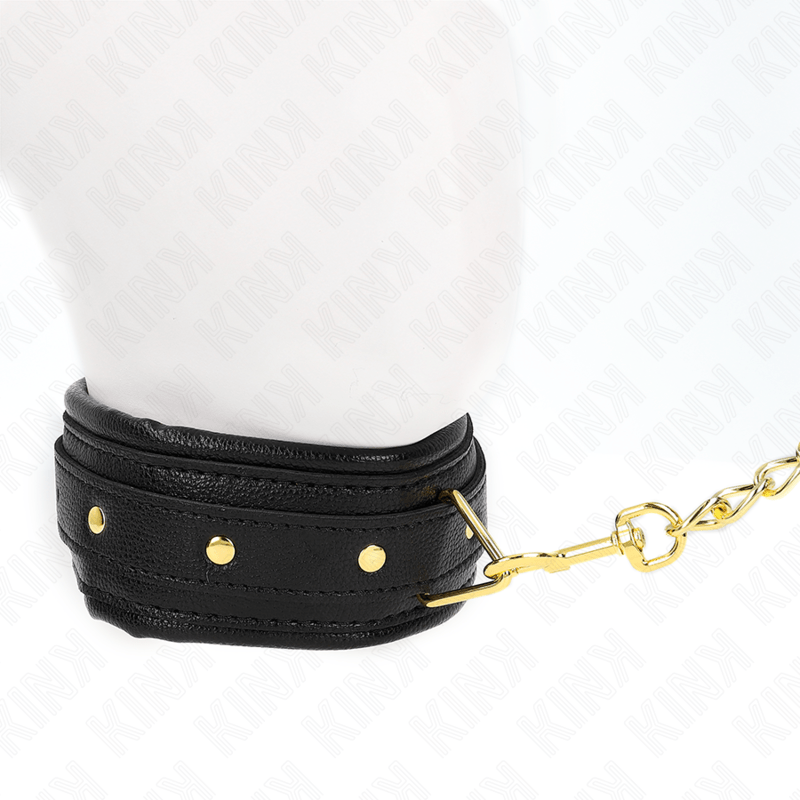 KINK - COLLANA CON CINTURINO IN SIMILPELLE SPUGNA MODELLO 1 REGOLABILE 37 - 54 CM X 3 CM - KINK COLLAR & GAG - Intimo per le occasioni speciali | The Game Lingerie