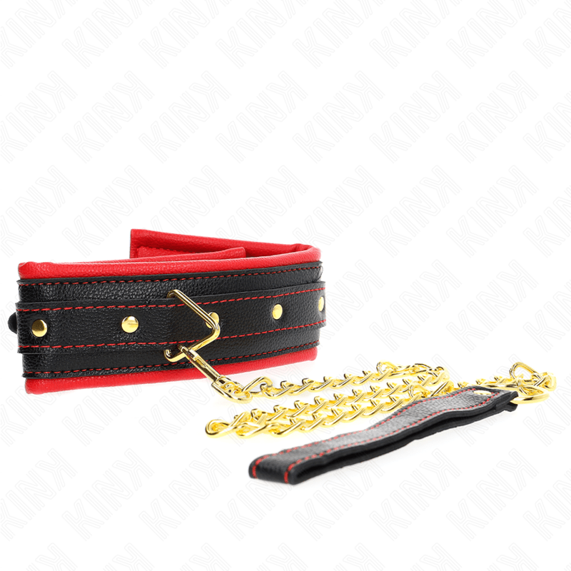KINK - COLLANA CON CINTURINO IN SIMILPELLE SPUGNA MODELLO 2 REGOLABILE 37 - 54 CM X 3 CM - KINK COLLAR & GAG - Intimo per le occasioni speciali | The Game Lingerie