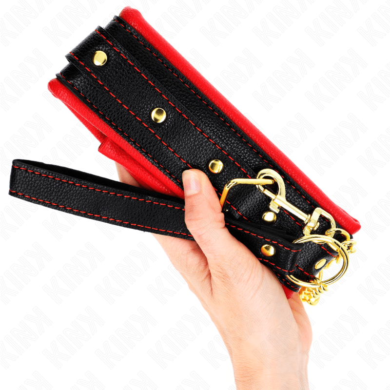 KINK - COLLANA CON CINTURINO IN SIMILPELLE SPUGNA MODELLO 2 REGOLABILE 37 - 54 CM X 3 CM - KINK COLLAR & GAG - Intimo per le occasioni speciali | The Game Lingerie