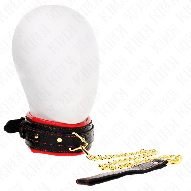 KINK - COLLANA CON CINTURINO IN SIMILPELLE SPUGNA MODELLO 2 REGOLABILE 37 - 54 CM X 3 CM - KINK COLLAR & GAG - Intimo per le occasioni speciali | The Game Lingerie
