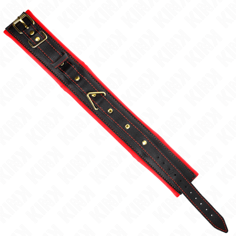 KINK - COLLANA CON CINTURINO IN SIMILPELLE SPUGNA MODELLO 2 REGOLABILE 37 - 54 CM X 3 CM - KINK COLLAR & GAG - Intimo per le occasioni speciali | The Game Lingerie