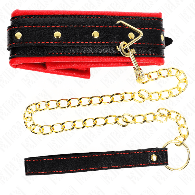 KINK - COLLANA CON CINTURINO IN SIMILPELLE SPUGNA MODELLO 2 REGOLABILE 37 - 54 CM X 3 CM - KINK COLLAR & GAG - Intimo per le occasioni speciali | The Game Lingerie