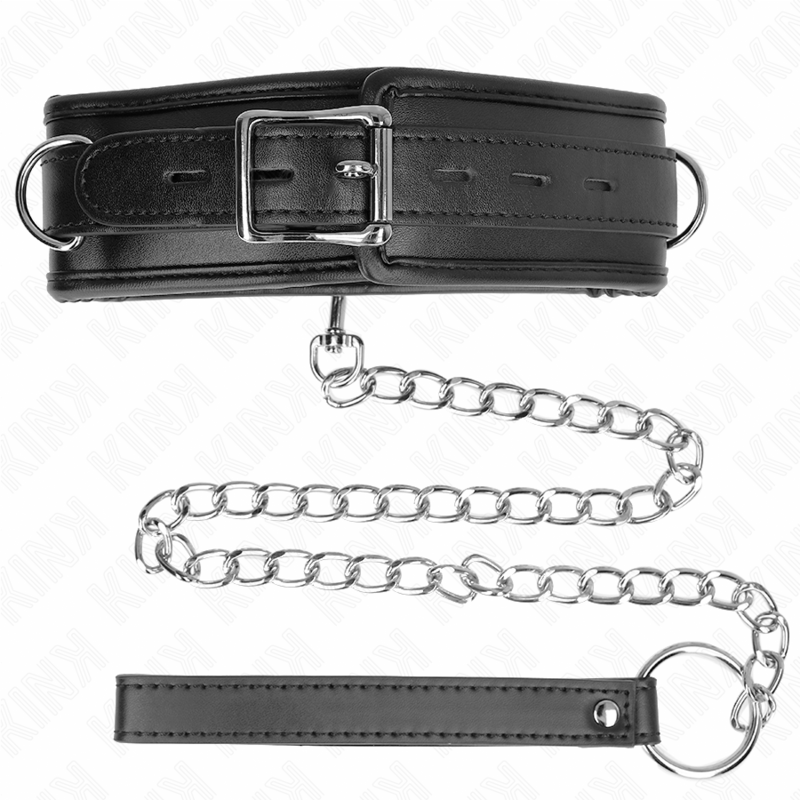 KINK - COLLANA CON CINTURINO IN SIMILPELLE SPUGNA MODELLO 3 REGOLABILE 37 - 54 CM X 3 CM - KINK COLLAR & GAG - Intimo per le occasioni speciali | The Game Lingerie