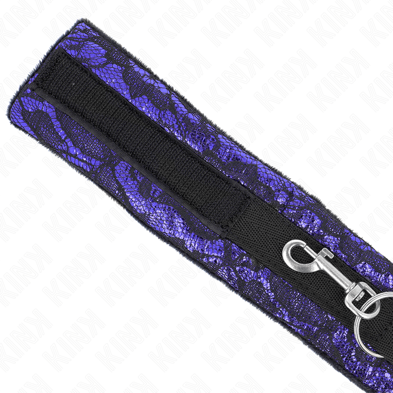 KINK - COLLANA CORTA IN PIZZO DI VELLUTO CON CINTURA 105 CM CON PROFILO IN NYLON 44 X 5,5 CM - KINK COLLAR & GAG - Intimo per le occasioni speciali | The Game Lingerie