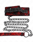 KINK - COLLANA IN PIZZO CON CINTURA CON CINTURA IN VERA PELLE 105 CM / 44 X 5,5 CM - KINK COLLAR & GAG - Intimo per le occasioni speciali | The Game Lingerie