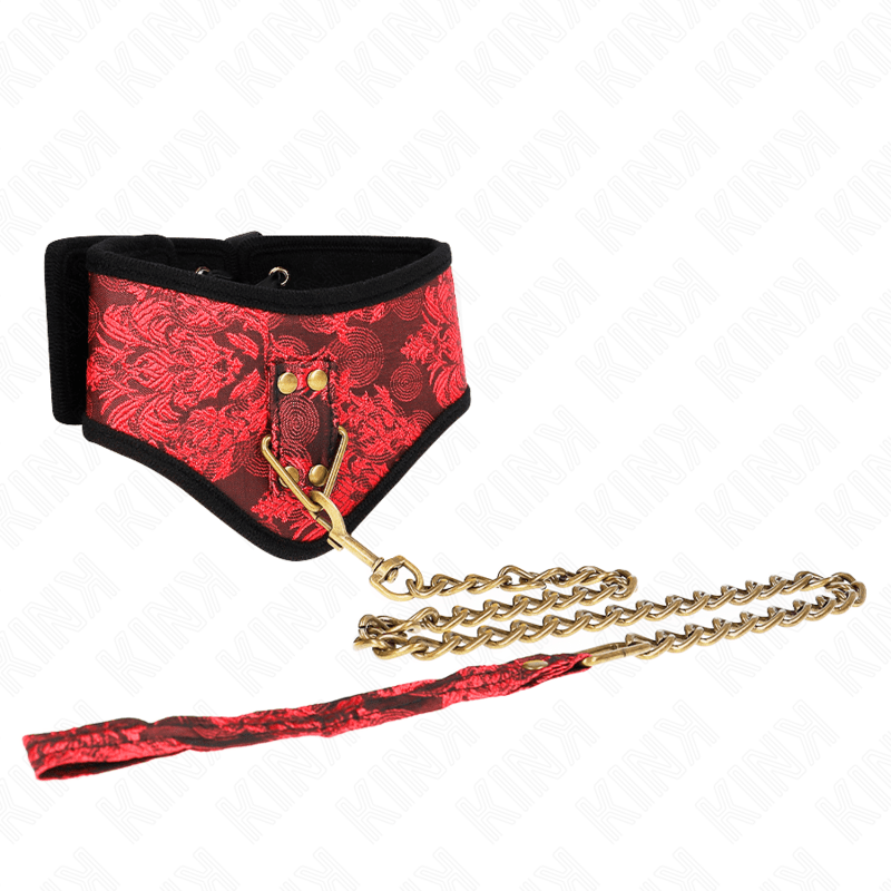KINK - COLLANA MODELLO SCANDALO CON CINTURINO IN PIZZO 75 CM 44 X 10 CM - KINK COLLAR & GAG - Intimo per le occasioni speciali | The Game Lingerie