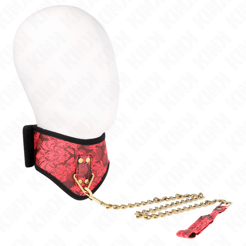 KINK - COLLANA MODELLO SCANDALO CON CINTURINO IN PIZZO 75 CM 44 X 10 CM - KINK COLLAR & GAG - Intimo per le occasioni speciali | The Game Lingerie