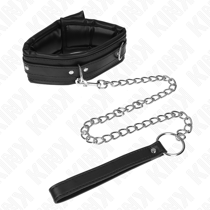 KINK - COLLANA PESANTE CON CINTURA 65 CM MODELLO 4 REGOLABILE 36,5 - 50 CM - KINK COLLAR & GAG - Intimo per le occasioni speciali | The Game Lingerie