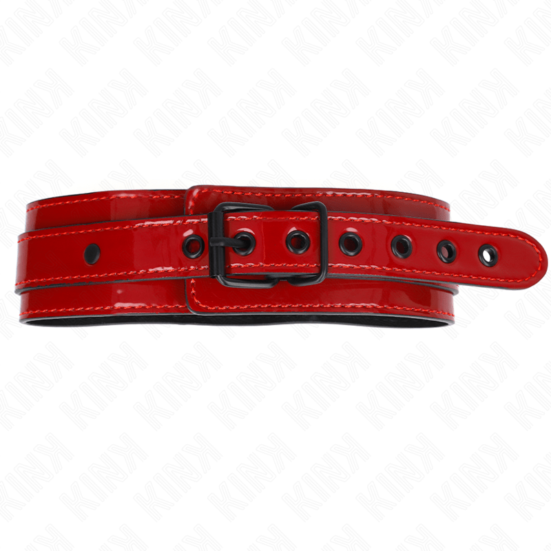 KINK - COLLANA REGOLABILE VINO ROSSO 37,5 - 49,5 CM X 5 CM - KINK COLLAR & GAG - Intimo per le occasioni speciali | The Game Lingerie
