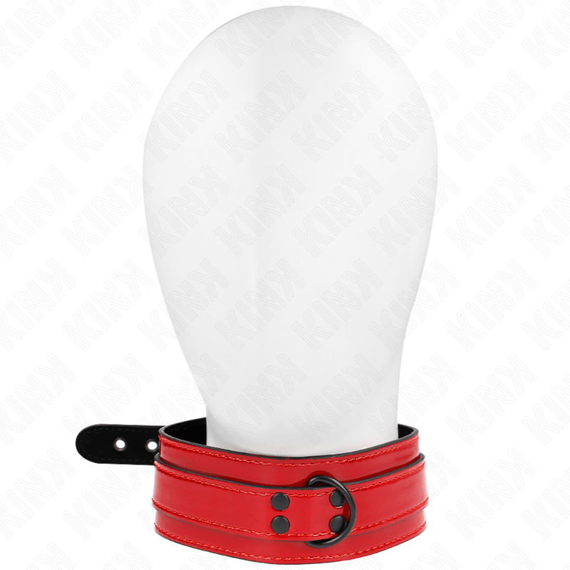 KINK - COLLANA REGOLABILE VINO ROSSO 37,5 - 49,5 CM X 5 CM - KINK COLLAR & GAG - Intimo per le occasioni speciali | The Game Lingerie