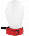 KINK - COLLANA REGOLABILE VINO ROSSO 37,5 - 49,5 CM X 5 CM - KINK COLLAR & GAG - Intimo per le occasioni speciali | The Game Lingerie