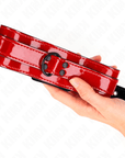 KINK - COLLANA REGOLABILE VINO ROSSO 37,5 - 49,5 CM X 5 CM - KINK COLLAR & GAG - Intimo per le occasioni speciali | The Game Lingerie