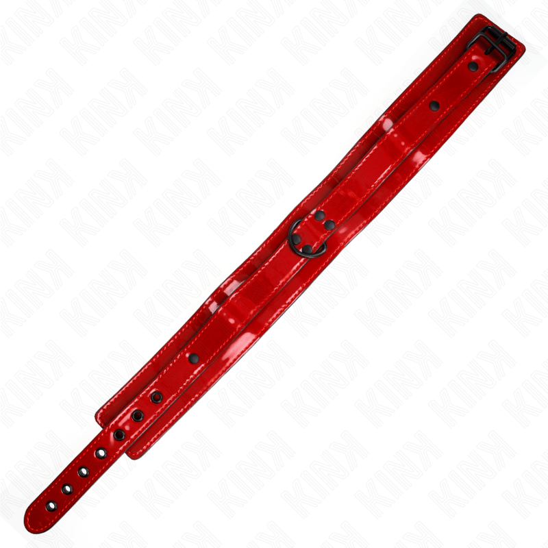 KINK - COLLANA REGOLABILE VINO ROSSO 37,5 - 49,5 CM X 5 CM - KINK COLLAR & GAG - Intimo per le occasioni speciali | The Game Lingerie