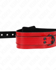 KINK - COLLANA REGOLABILE VINO ROSSO 37,5 - 49,5 CM X 5 CM - KINK COLLAR & GAG - Intimo per le occasioni speciali | The Game Lingerie