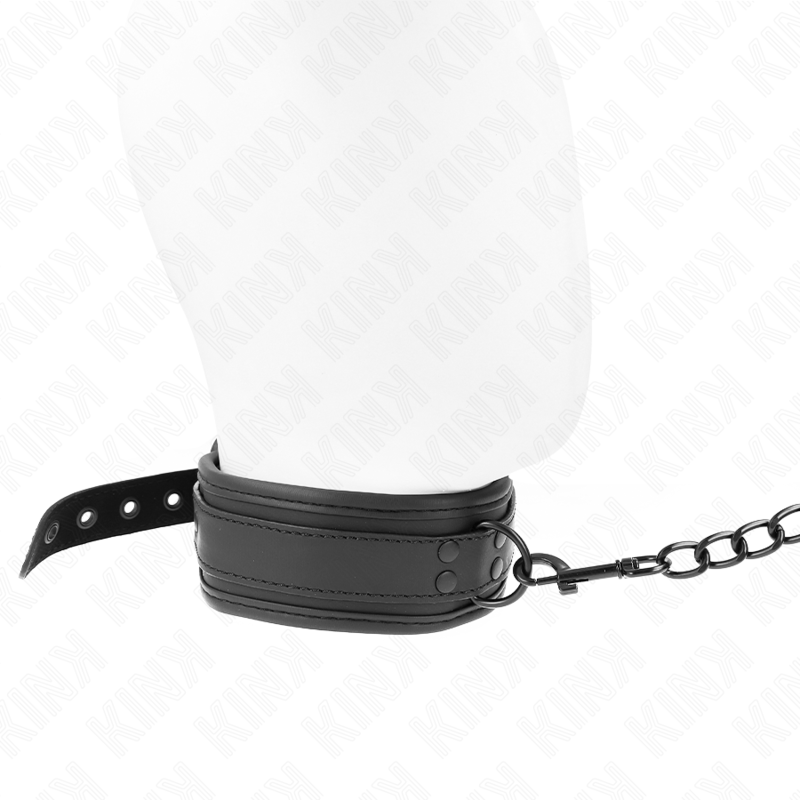KINK - COLLARE BONDAGE IN NEOPRENE MODELLO 1 CON CINTURA 78 CM REGOLABILE 37,5 X 49,5 CM - KINK COLLAR & GAG - Intimo per le occasioni speciali | The Game Lingerie