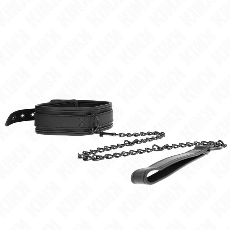 KINK - COLLARE BONDAGE IN NEOPRENE MODELLO 1 CON CINTURA 78 CM REGOLABILE 37,5 X 49,5 CM - KINK COLLAR & GAG - Intimo per le occasioni speciali | The Game Lingerie