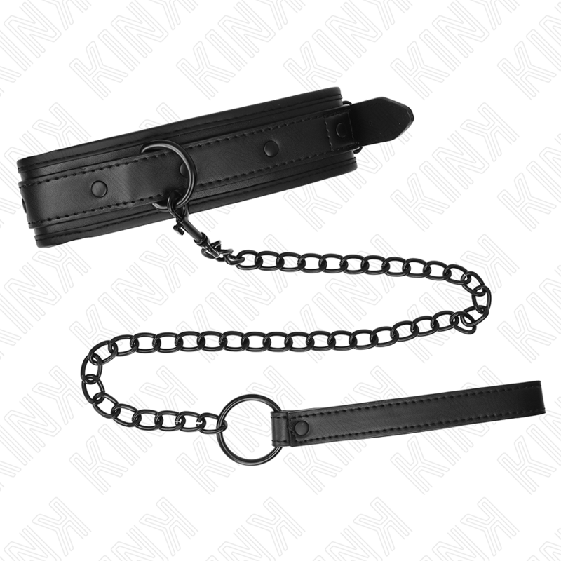 KINK - COLLARE BONDAGE IN NEOPRENE MODELLO 2 CON CINTURA 78 CM REGOLABILE 37,5 X 49,5 CM - KINK COLLAR & GAG - Intimo per le occasioni speciali | The Game Lingerie